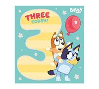 Danilo Promotions Bluey Carte d'anniversaire 3 ans, officielle, Happy