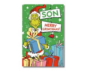 Danilo Promotions Carte de Noël officielle The Grinch - Carte de Noël pour fils, multicolore