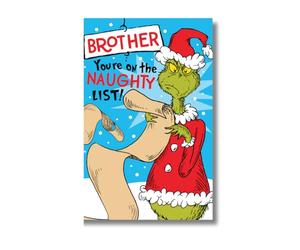 Danilo Promotions Carte de Noël officielle The Grinch - Carte de Noël pour frère, multicolore
