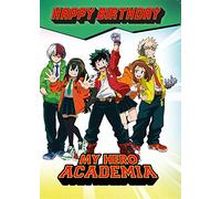 Danilo Promotions Limited Carte de vœux officielle My Hero Academia, multicolore, 17,8 x 12,7 cm