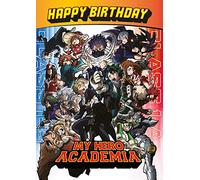 Danilo Promotions Limited Carte de vœux officielle My Hero Academia, multicolore, 17,8 x 12,7 cm
