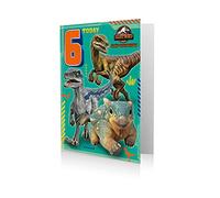 Danilo Promotions Limited Jurassic World Carte d'anniversaire pour 6 ans Motif Jurassic World