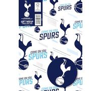 DANILO PROMOTIONS LIMITED Tottenham Hotspur FC Lot de 2 feuilles de papier cadeau avec 2 étiquettes Motif football