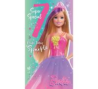 Danilo Promotions LTD Barbie 7 Ans Carte d'Anniversaire, 7e Anniversaire Card, Joyeux Anniversaire 7 Ans Barbie Cards