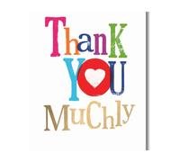 Danilo Promotions LTD Brightside Carte de vœux Thank You Muchly, 172 x 124 mm, multicolore