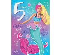 Danilo Promotions LTD Carte d'anniversaire Barbie 5 ans