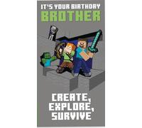 Danilo Promotions LTD Carte d'anniversaire Minecraft Frère Happy Birthday