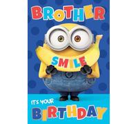 Danilo Promotions LTD Carte d'anniversaire Minions pour frère Moi, moche et méchant
