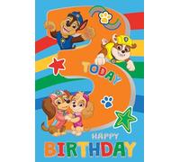 Danilo Promotions Ltd Carte d'anniversaire Paw Patrol avec autocollants, 3 ans