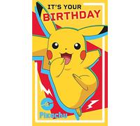 Danilo Promotions LTD Carte d'anniversaire Pokémon, carte d'anniversaire pour tous, carte d'anniversaire Pokémon, carte officielle Pokémon
