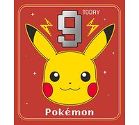 Danilo Promotions LTD Carte d'anniversaire Pokémon pour 9e anniversaire, carte Pokémon pour enfants, carte d'anniversaire sous licence officielle, multicolore, 17,8 x 15,2 cm