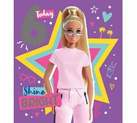 Danilo Promotions LTD Carte d'anniversaire pour 6 ans, carte d'anniversaire pour 6 ans, carte d'anniversaire pour Barbie de 6 ans, carte d'anniversaire pour 6 ans