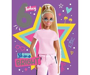 Danilo Promotions LTD Carte d'anniversaire pour 6 ans, carte d'anniversaire pour 6 ans, carte d'anniversaire pour Barbie de 6 ans, carte d'anniversaire pour 6 ans