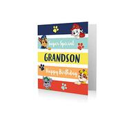 Danilo Promotions LTD Carte d'anniversaire pour petit-fils, Pat' Patrouille, 17,8 x 15,2 cm
