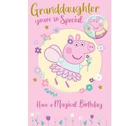 Danilo Promotions LTD Carte d'anniversaire pour petite-fille, carte d'anniversaire pour petite-fille, carte d'anniversaire Peppa Pig pour petite-fille, carte d'anniversaire pour elle Peppa Pig