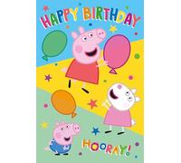 Danilo Promotions LTD Carte d'anniversaire style puzzle Peppa Pig pour enfants