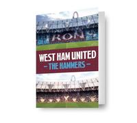 Danilo Promotions LTD Carte d'anniversaire West Ham FC Football effet 3D lenticulaire Une carte fantastique pour toutes les occasions