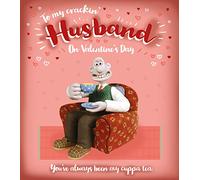Danilo Promotions LTD Carte de Saint-Valentin pour mari, Wallace & Gromit Happy Valentine's Day, amusante carte de Saint-Valentin classique pour lui, mari, You've Always Been My Cuppa Tea