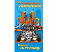 Danilo Promotions LTD Hot Wheels Carte d'anniversaire pour petit-fils