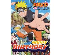 Danilo Promotions LTD Naruto Shippuden Happy Carte d'Anniversaire - Officielle Naruto Card Featuring Naruto, Sakura & Kakashi