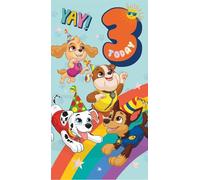 Danilo Promotions Ltd PA062 Carte d'anniversaire officielle Paw Patrol 3 ans 3 ans Couleurs multiples