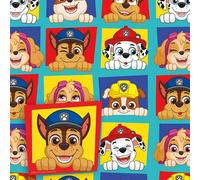 Danilo Promotions LTD Papier cadeau Paw Patrol - 2 feuilles de papier cadeau - 2 étiquettes - Papier cadeau d'anniversaire