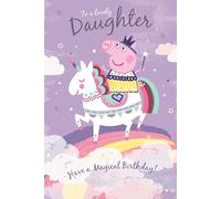 Danilo Promotions Ltd Peppa Pig Carte d'anniversaire avec badge pour fille