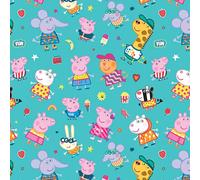 Danilo Promotions LTD Peppa Pig Lot de 2 feuilles de papier cadeau d'anniversaire Motif Peppa Pig