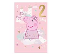 Danilo Promotions LTD Peppa Pig PG057 Carte d'anniversaire 2 ans Multicolore 210 x 290 mm