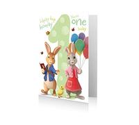Danilo Promotions Ltd Peter Rabbit PE033 Carte d'anniversaire Multicolore 17,8 x 15,2 cm