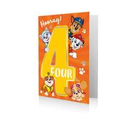 Danilo Promotions PA077 Carte d'anniversaire officielle Paw Patrol 4 ans Multicolore