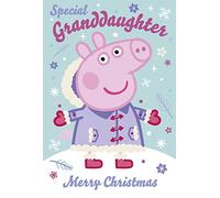 Danilo Promotions PGX07 Carte de Noël officielle Peppa Pig pour petite-fille Multicolore