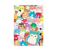 Danilo Squishmallows Lot de 2 feuilles de papier cadeau sous licence officielle Entièrement recyclable 70 x 50 cm par feuille Multicolore