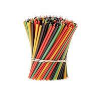 Danilovo Bougies à la Cire d'Abeille (Multicolores) - Bougies Orthodoxe pour Prière, Décoration de Table, 200 Pièces (4 Couleurs, Hauteur 16,5 cm)
