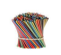Danilovo Bougies à la Cire d'Abeille (Multicolores) - Bougies Orthodoxe pour Prière, Décoration de Table, 300 Pièces (6 Couleurs, Hauteur 16,5 cm)