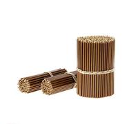 Danilovo Lot de 100 bougies coniques en cire d'abeille (marron) - Bougies de rituel orthodoxe pour prière, décoration, Noël - Hautes, pliables N120, hauteur 16 cm, diamètre 5,4 mm (100 pièces - 334 g)