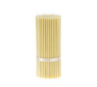 Danilovo Lot de 50 bougies blanches en cire d'abeille - Bougies orthopédiques pour prière, rituels, décoration de table de mariage - Non toxiques - Sans goutte, N30 - Hauteur : 29 cm - Ø 8,7 mm