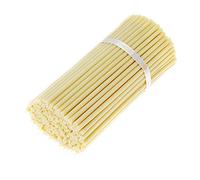 Danilovo Lot de 50 Bougies Blanches en Cire d'abeille - Bougies orthopédiques pour prière, rituels, décoration de Table de Mariage - Non Toxiques - sans Goutte, N20, Hauteur : 30,5 cm, Ø 9,6 mm
