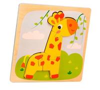 d'animaux en Bois - Cartoon Jigsaw, Montessorii Learning Toy | de Lion de Poisson Singe de Grenouille de Canard de Canard coloré, Jeu de Teaser du Cerveau pour Les des