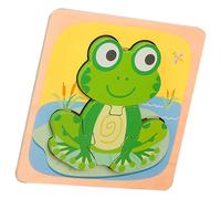 d'animaux en Bois - Cartoon Jigsaw, Montessorii Learning Toy | de Lion de Poisson Singe de Grenouille de Canard de Canard coloré, Jeu de Teaser du Cerveau pour Les des