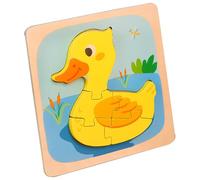 d'animaux en Bois - Cartoon Jigsaw, Montessorii Learning Toy | de Lion de Poisson Singe de Grenouille de Canard de Canard coloré, Jeu de Teaser du Cerveau pour Les des