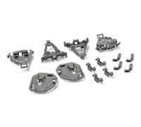 daniplus Kit de roulement à picots pliants pour panier inférieur de lave-vaisselle compatible Bosch, Siemens, Neff, Constructa 418675