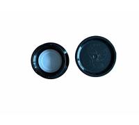 daniplus Lot de 2 couvercles - Bouchon de rechange compatible avec carafe en verre SodaStream Penguin + Crystal - Noir