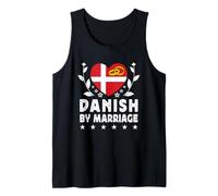 Danish by Marriage Danish Wife Husband Denmark Flag Débardeur
