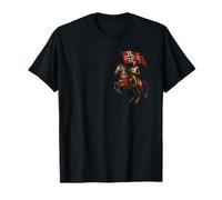 Danish Christian Catholic Crusader Knight - Danemark Flag T-Shirt