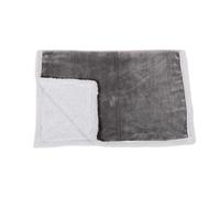 Danish Design Essentials Couverture en Fourrure pour Chien Argenté 75 x 100 cm - Couverture réversible Douce et Lavable en Machine pour Chiens