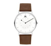 Danish Design IQ29Q1241 Montre-Bracelet Argent Marron Quartz Cadran Argent 22 mm