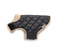 Danish Design Manteau imperméable à Doublure Thermique pour Chien/Chiot Motif Losanges Bleu Marine 35 cm