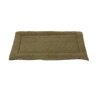 Danish Design Matelas de Cage pour Chien - Polaire Sherpa, Rembourrage recyclé Ecoflex - Vert Olive - Taille M
