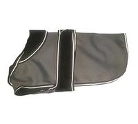 Danish Designs Manteau 2 en 1 pour Chien/Chiot avec Rembourrage Amovible Gris/Noir 25 cm